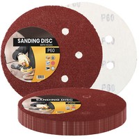 25X Schleifpapier 150Mm Klett P60 Schleifscheiben SchleifbläTter Schmirgelpapier