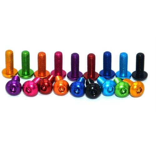M3 Aluminum Alloy 7075 Hex Socket Bolt Button Head Screws Model Fittings ISO7380 - Picture 5 of 5