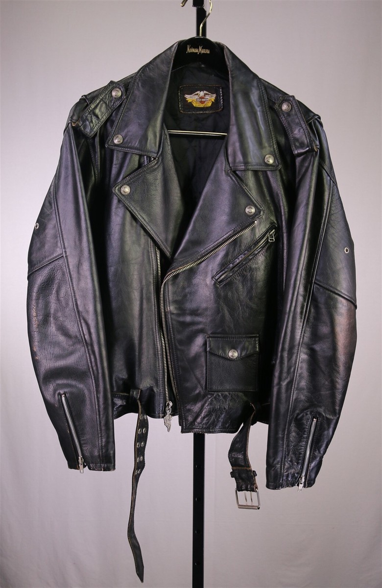 ジャケット・アウター HARLEY DAVIDSON LEATHER conchoTee size L Harley-Davidson Genuine Leather Asymmetrical Zip Front