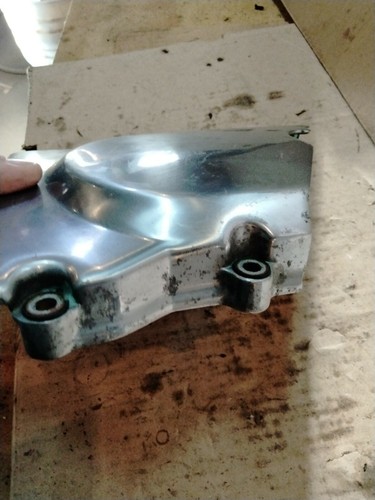 1995-1996 Kawasaki EN500 500 Vulcan front sprocket cover belt chain left side - Picture 4 of 6