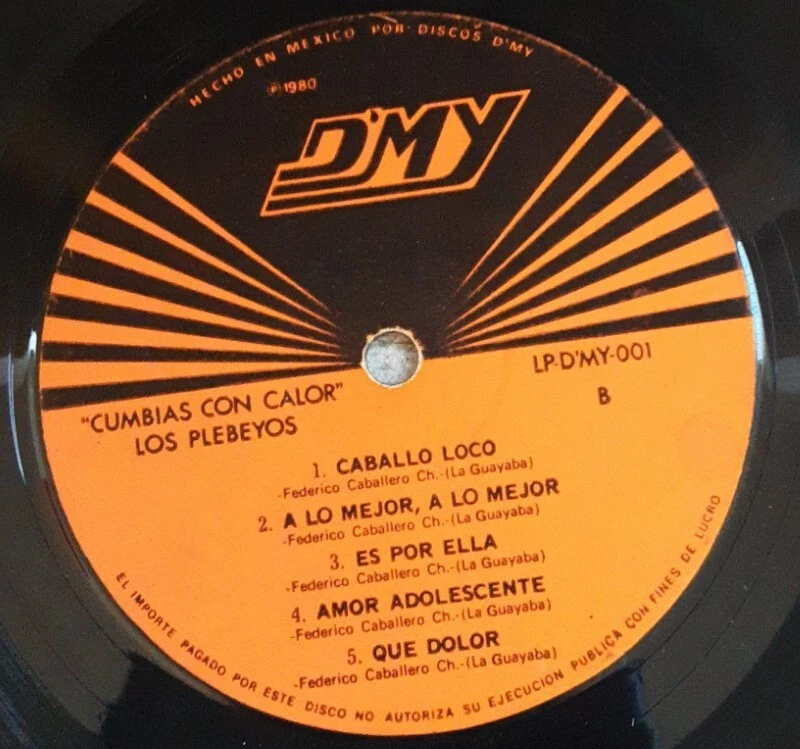 Los Plebeyos, Cumbias con Calo,vinyl - Image 3 of 4
