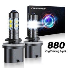 2pcs 880 LED Fog Light Bulbs - 6000K For Dodge RAM 1500 1994-1998 1999 2000 2001