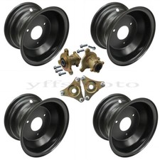 16x8-7 3 Lug Rim Front  Rear Wheel Axle Hub for Golf Go Kart ATV Quad 4 Wheeler