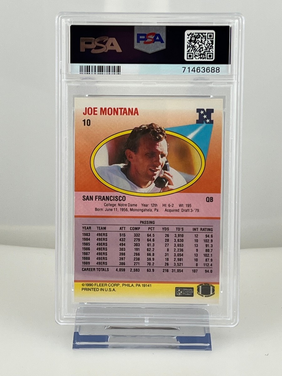 1990 Fleer Joe Montana Extremely Rare Error Card PSA 8 | eBay 1990 Fleer Joe Montana Extremely Rare Error Card PSA 8 | eBay