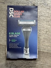 Dollar Shave Club 6 Blade Razor. Stainless Steel Blades Precision Trimmer. New