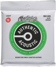 Martin MA140S Authentic Marquis Silked Acoustic Guitar Strings Light 12-54