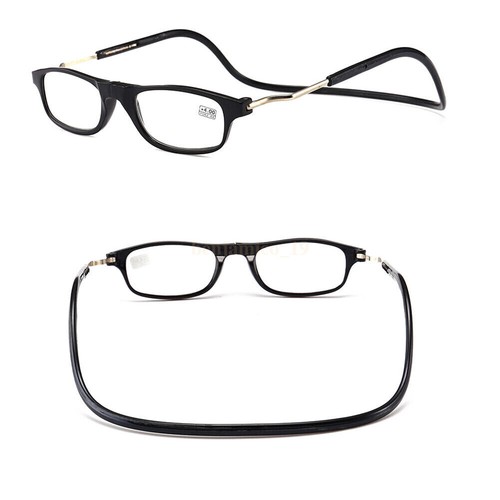 Magnetic Reading Glasses Hanging Neck Snap Click Men Women 1.0 1.5 2.0 2.5 3.0 - Picture 50 of 64