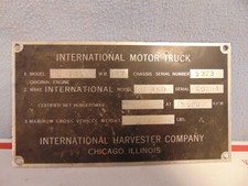 1950 1951 1952 Era International L Series Semi Truck Body Tag Ih Rat Rod L205 1950 1951 1952 Era International L Series Semi Truck Body Tag Ih Rat Rod L205