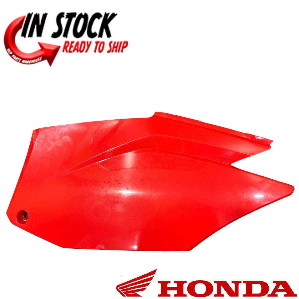 HONDA LEFT SIDE COVER NUMBER PLATE PLASTIC 2022-2025 CRF250F 83600