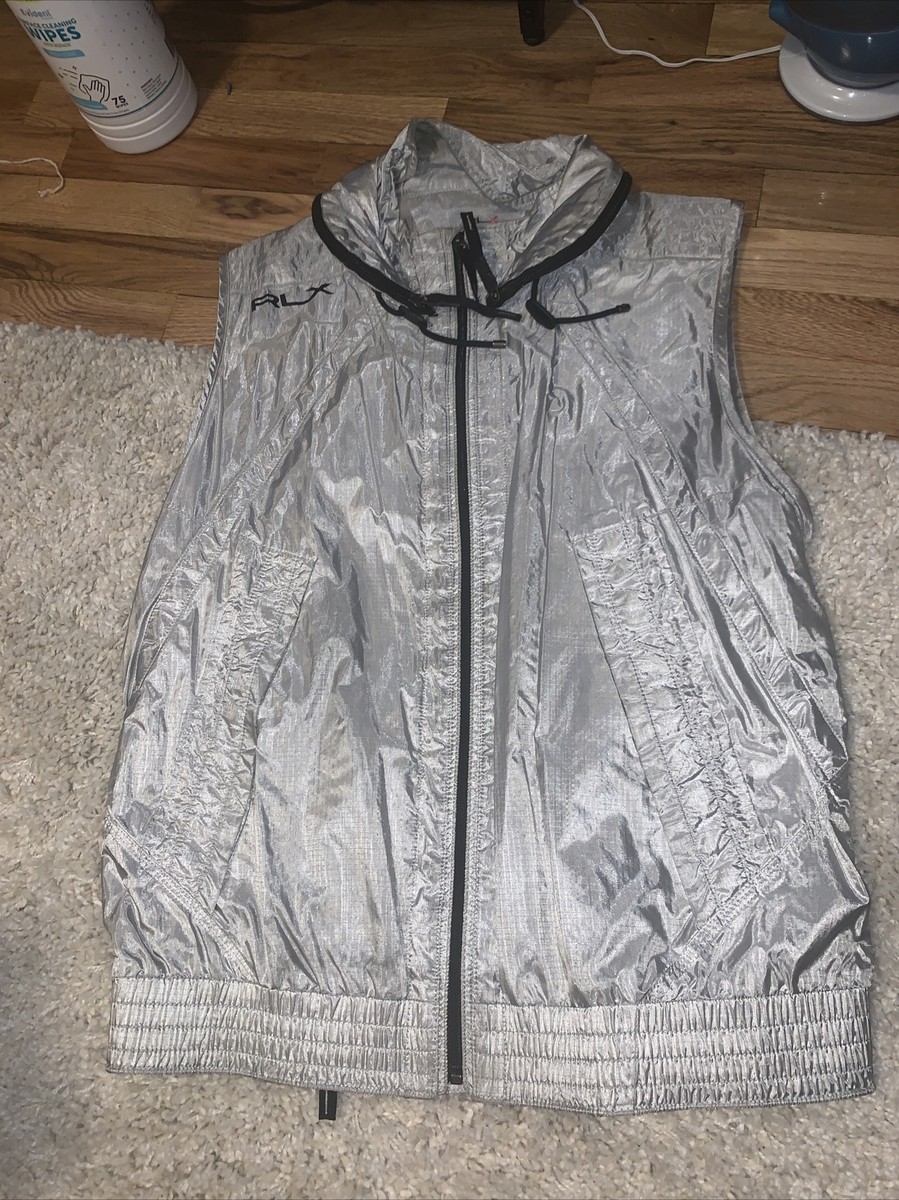 RALPH LAUREN RLX SPORT SILVER METALLIC VEST/MEDIUM Rare Vintage | eBay