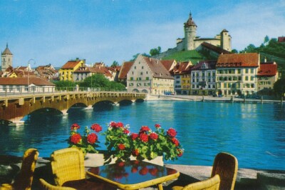 alte AK Schaffhausen mit Munot ungelaufen Ansichtskarte E2891c