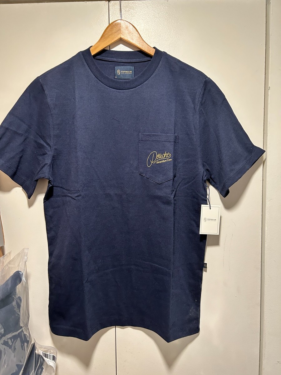 Aime Leon Dore ALD / Porsche 356 Pocket Tee Cursive - Navy | eBay