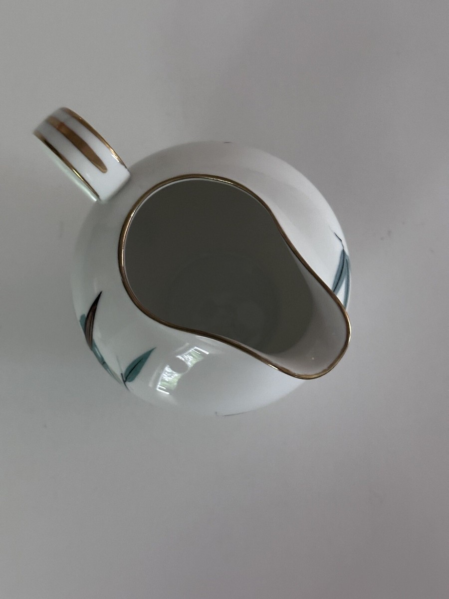 NORITAKE Vintage MCM Bamboo Creamer & Sugar Set 5540 Japan