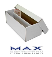 50-Pk • Max Pro Graded Card 2-Row Shoe Storage Box Made in USA Holds Toploaders