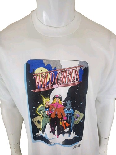 Camiseta de colección de comodines de novela de cómics de Marvel 1990 para hombre XL NUEVA Deadstock rara - Imagen 2 de 5
