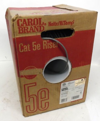CAROL BRAND RISER CMR COMMUNICATION CABLE CAT 5E, 350 MHZ, APPROX 600 FT LENGTH