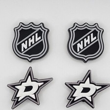 NHL Dallas Stars Hockey Team For Crocs Shoe Charms - 4 Pieces