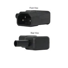 IEC 60320 C14 Right Angle Plug, 10-15A, 250V