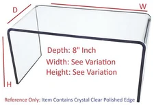 T'z Tagz Any 8-Inch-Deep Clear Acrylic Riser Display Stand New 2 Pack Variation