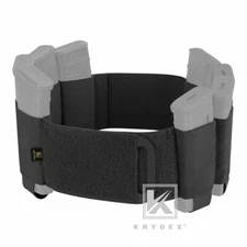 KRYDEX Elastic Carry Cummerbund Magazine Pouch Holder for Plate Carrier Black