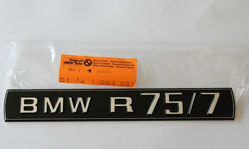 Typenschild für BMW R75/7 original BMW Ersatzteil NEU für Oldtimer - Bild 5 von 5