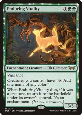 x1 Enduring Vitality R MTG Duskmourn: House of Horror M/NM, English