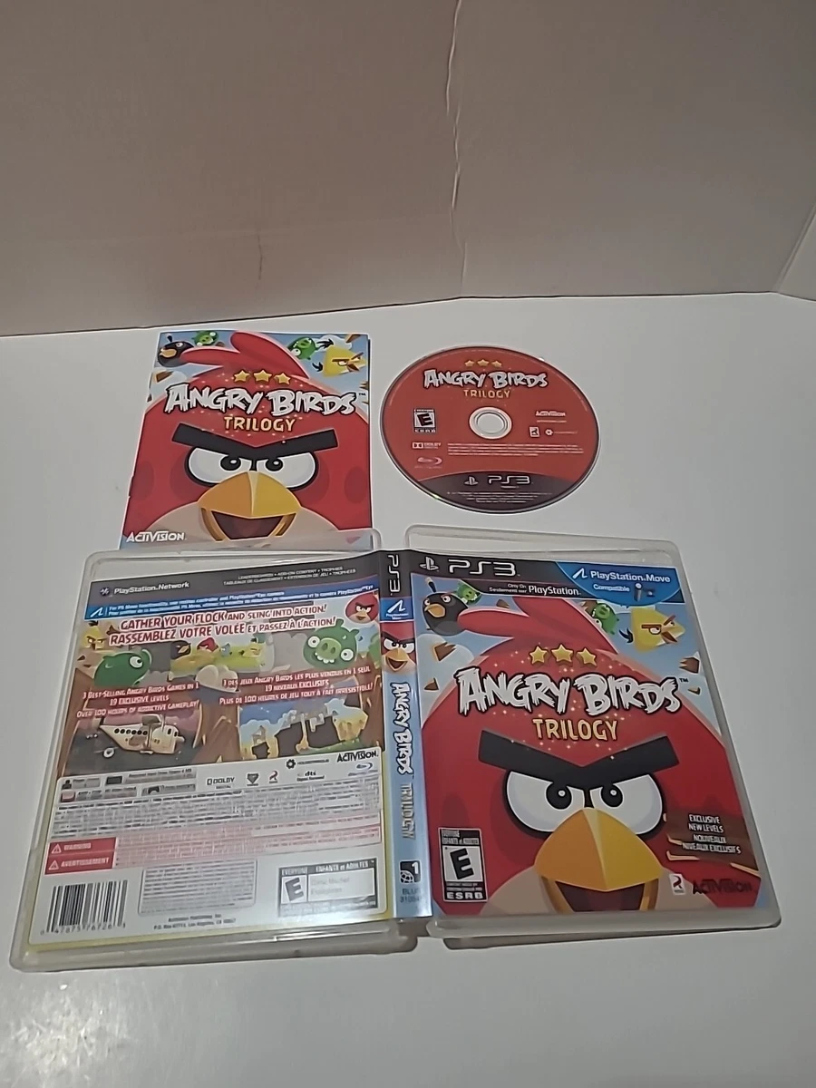 Angry Birds Trilogy Sony PlayStation 3 2012 ps3 COMPLETE CIB Tested Mk