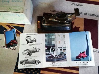 Miniature Voiture Ferrari Evoluzione + Carte Viacard - Franco Reggiani 1979 (Bronze)