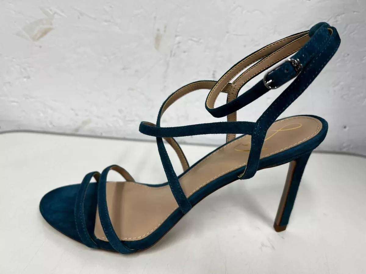 SAM EDELMAN Shoes Indigo Blue Suede DELANIE Size 38 UK 5 US 7.5 M AR 220