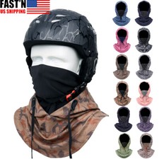 Winter Thermal Motorcycle Balaclava Windproof Ski Full Face Mask Hood Helmet Hat