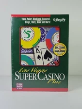 LAS VEGAS SUPER CASINO PLUS - PC CD-ROM for WINDOWS 95 by COSMI/SWIFT (1997) NEW