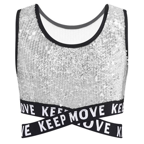 Kids Girl's Vests Tank Crop Top Modern Blouse Rave Tops Round Neck Vest School - Picture 75 of 81