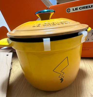 Le Creuset x Pokémon Cocotte Every 18 Nectar Pikachu Tail Design Gas, IH, Oven