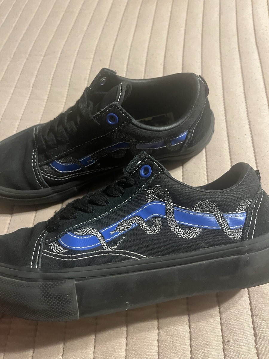 Size 4 - VANS Breana Geering x Skate Old Skool Black Blue