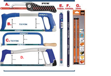 PUK Metallsäge /TECWERK  Metallsägebogen /Sägeblatt / Sägeblätter 300mm BAHCO/TW