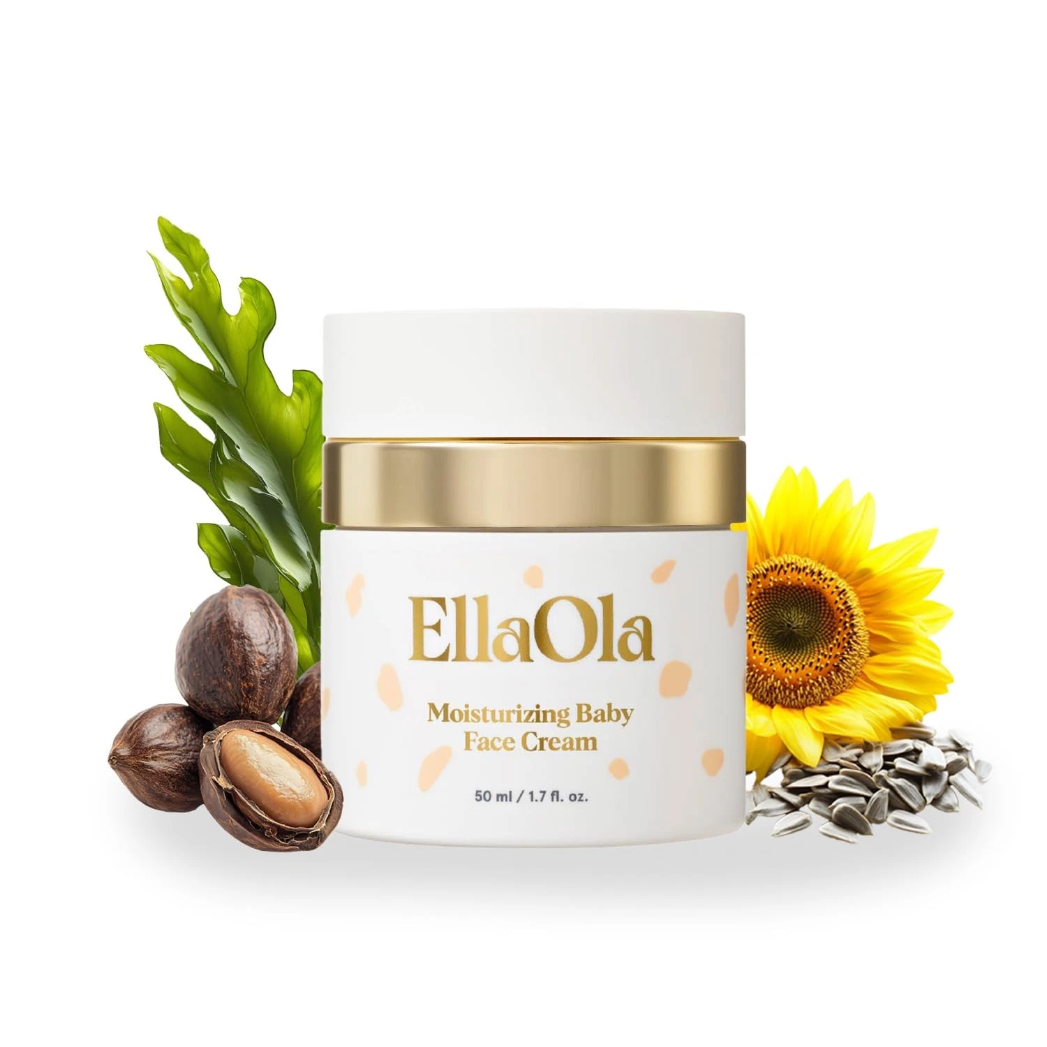 ELLAOLA 96 Hour Deep Moisturizing Baby Face Cream for Dry, Eczema Prone Sens...