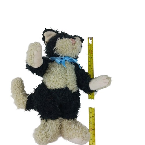 Vtg Boyds Cat Lot lot of 4 Black White Tuxedo Kitten Cats Articulated - Picture 6 of 10