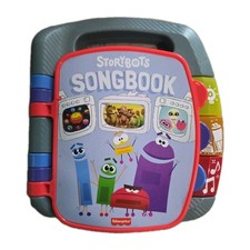 Fisher Price StoryBots Songbook Singing Rapping Robot Sound Space Dinosaur WORKS