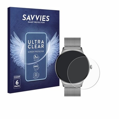 6x Schutzfolie für Pireware Slim Smartwatch Display Schutz Folie