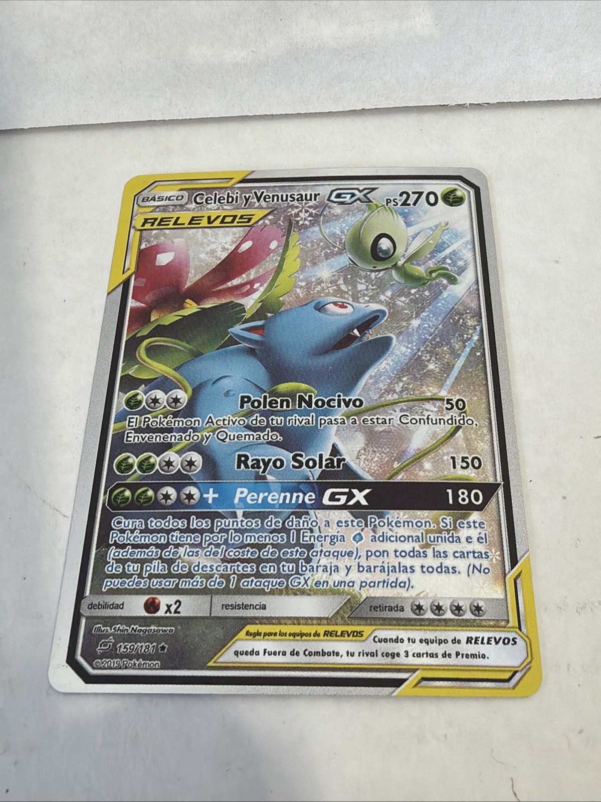 Celebi y Venusaur GX SM167 Pokemon Promo Tag Team (Spanish)