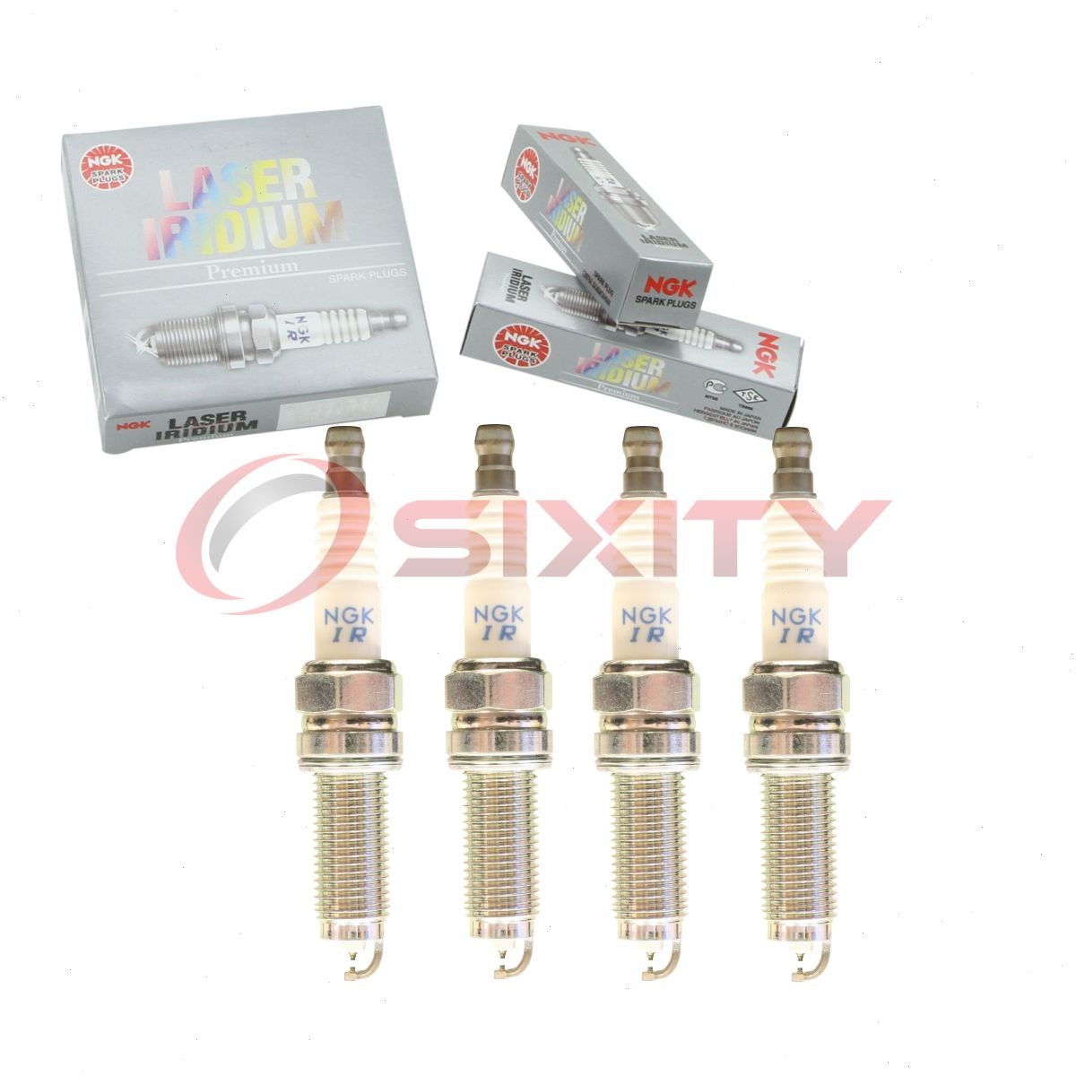4 pc NGK 90074 DILZKR7A11DS Laser Iridium Spark Plugs for 12290-RN0-A01 jt