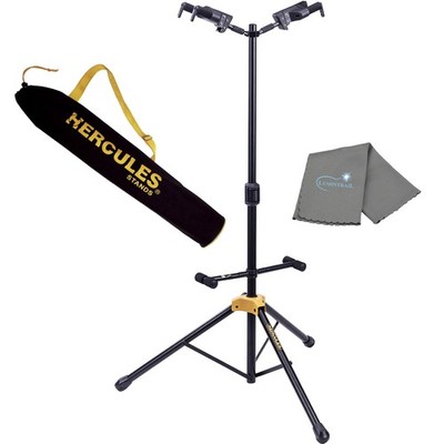 Hercules GS422B PLUS Double Guitar Stand, Auto Grip System, Foldable Backrest...