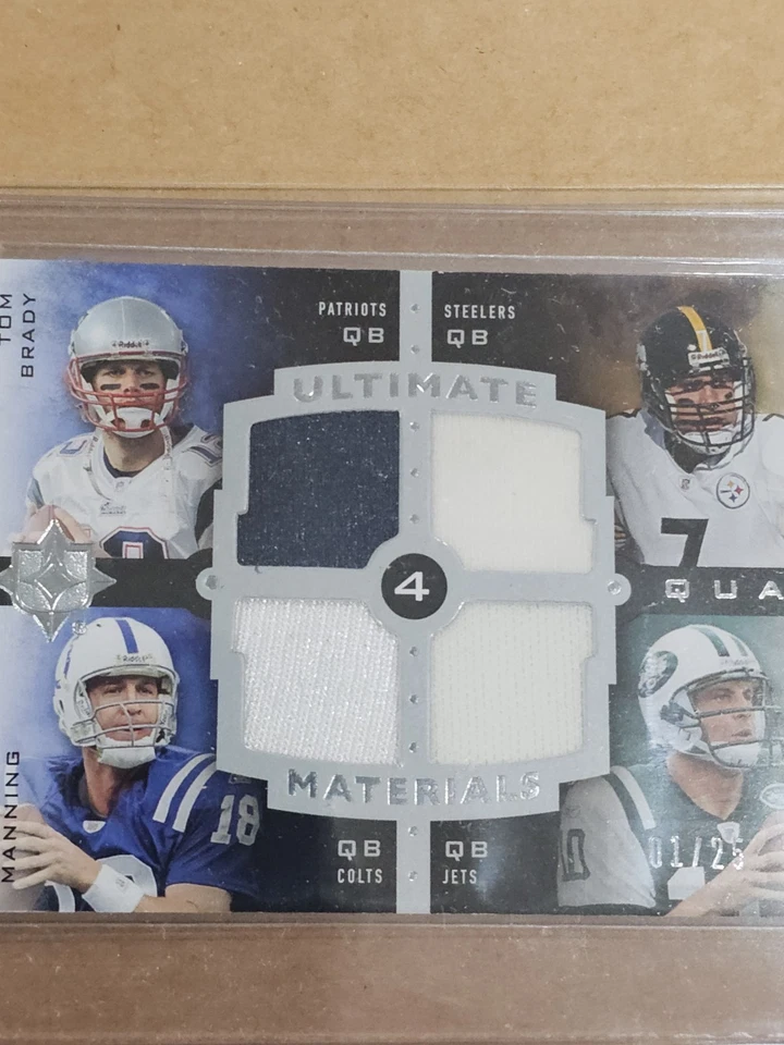 Tom Brady Peyton Manning, Ben 2007 + juego usado #1 de 25 ¡Colección definitiva! 🐐  Foto 3 de 4