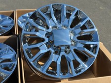22 Set Of 4 Wheels 22x8.5 8x180 Rims 2500 Hd 3500 Hd Chevy Silverado Gmc Sierra