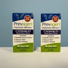 Prevagen Regular Strength Chewables 10mg Apoaequorin Mixed Berry Flavor 60 Tabs