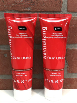 b pure 2 Pack Revitalizing Cream Cleanser Paraben & Phthalate Free NEW SEALED
