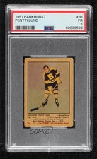 1951-52 Parkhurst Pentti Lund #31 PSA 1 Rookie RC