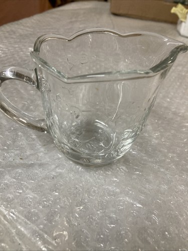 Vintage ~ Anchor Hocking ~ Savannah ~ Klarglas Milchkännchen Tasse - Bild 1 von 7