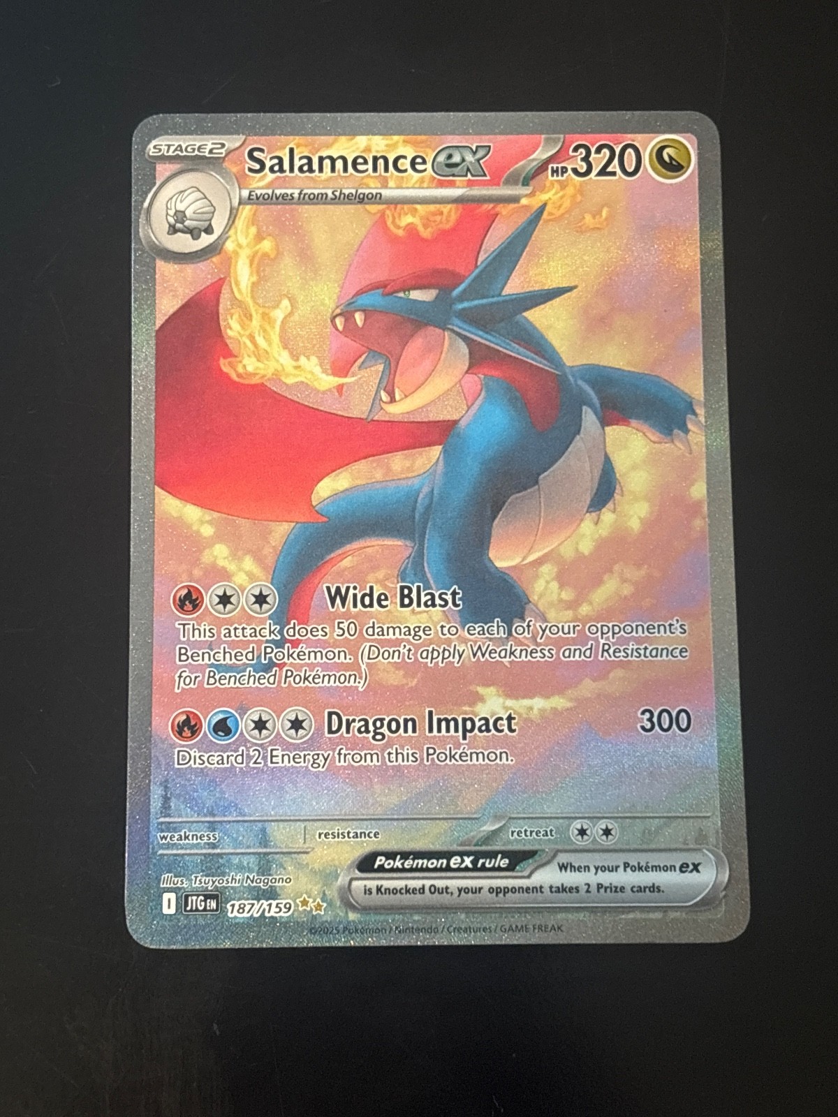 Salamence EX 187/159 Pokemon Journey Together SIR Near mint (NM) Card