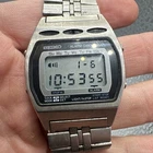 Vintage Seiko Mens LCD Wrist Watch A257-5009 Alarm Chronograph New Battery